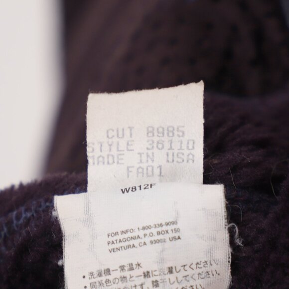 PATAGONIA VINTAGE Women's R4 Fleece Zip-Up Polartec Jacket Blue Heather Size L - Picture 11 of 12